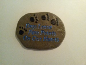 Dogs Leave Paw Prints Blue